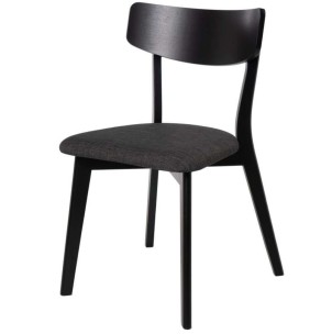Silla MØRK, Madera / Textil Negro - Vackart. Las más originales y exclusivas sillas de diseño nórdico en Vackart, tu tienda de diseño online.