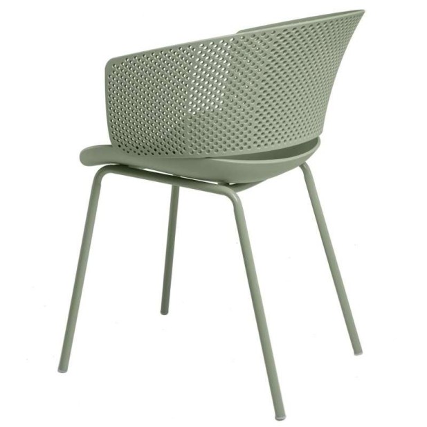 Silla RUMMELS, Polipropileno / Metal Menta - Vackart Silla RUMMELS, Polipropileno / Metal Menta - Vackart