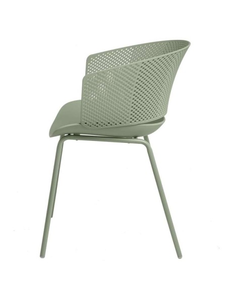 Silla RUMMELS, Polipropileno / Metal Menta - Vackart