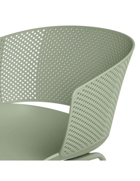 Silla RUMMELS, Polipropileno / Metal Menta - Vackart