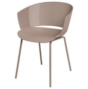 Silla RUMMELS, Polipropileno / Metal Beige - Vackart. Las más originales y exclusivas sillas de diseño nórdico en Vackart, tu tienda de diseño online.