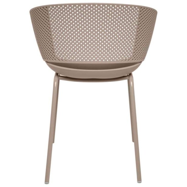 Silla RUMMELS, Polipropileno / Metal Beige - Vackart
