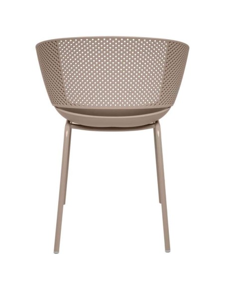 Silla RUMMELS, Polipropileno / Metal Beige - Vackart