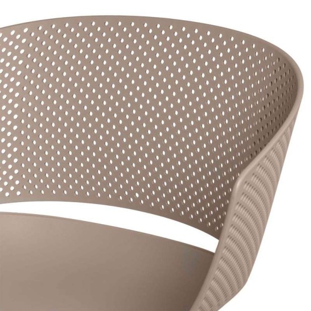 Silla RUMMELS, Polipropileno / Metal Beige - Vackart