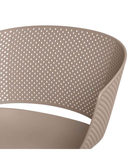 Silla RUMMELS, Polipropileno / Metal Beige - Vackart