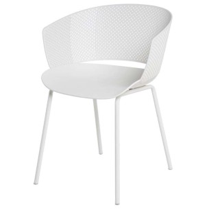 Silla RUMMELS, Polipropileno / Metal Blanco - Vackart. Las más originales y exclusivas sillas de diseño nórdico en Vackart, tu tienda de diseño online.