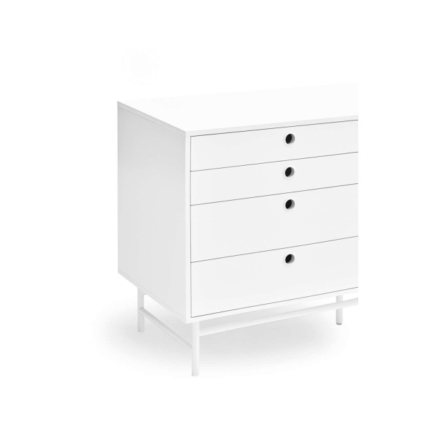 Aparador PUNTO 212x47cm, DM / Metal Blanco - Teulat. Vackart