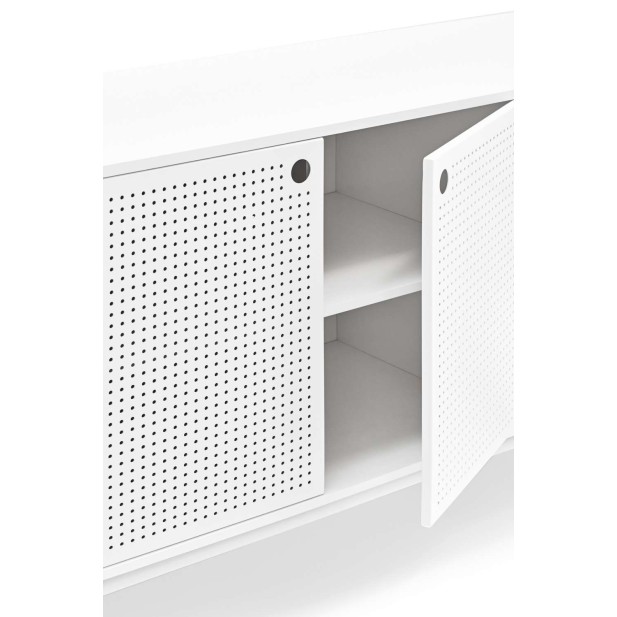 Aparador PUNTO 212x47cm, DM / Metal Blanco - Teulat. Vackart