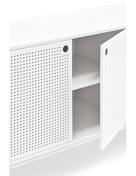 Aparador PUNTO 212x47cm, DM / Metal Blanco - Teulat. Vackart