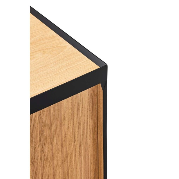 Aparador con Botellero ARISTA Alto 120 cm, Negro - Teulat. Vackart