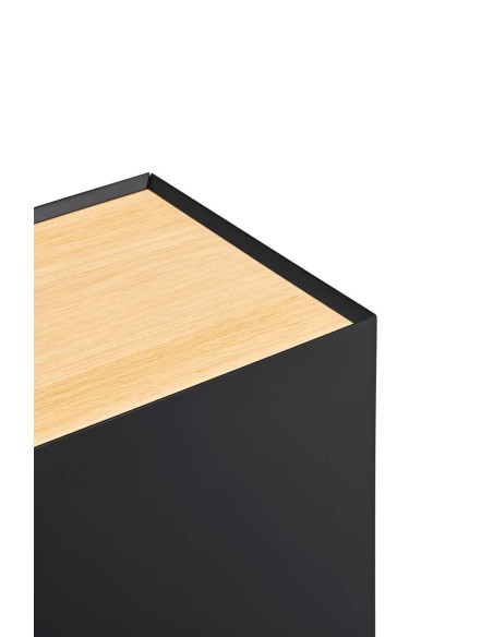 Aparador con Botellero ARISTA Alto 120 cm, Negro - Teulat. Vackart