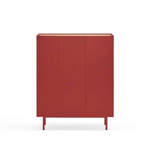 Aparador con Botellero ARISTA Alto 120 cm, Burdeos - Teulat. Vackart