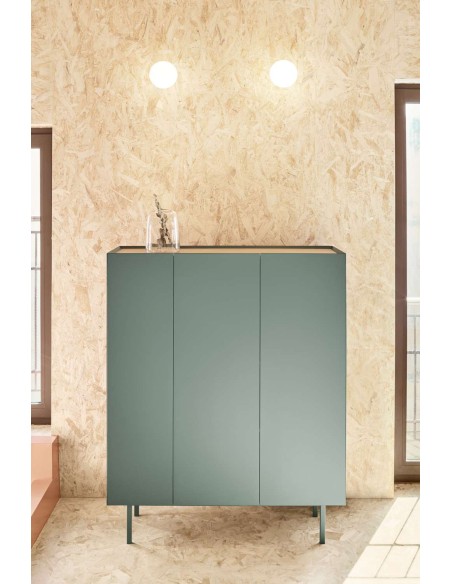 Aparador con Botellero ARISTA 120 cm, Verde Claro - Teulat. Vackart