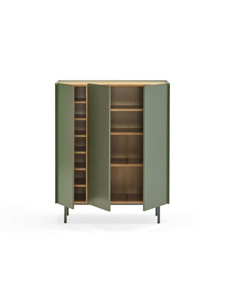 Aparador con Botellero ARISTA 120 cm, Verde Claro - Teulat. Vackart