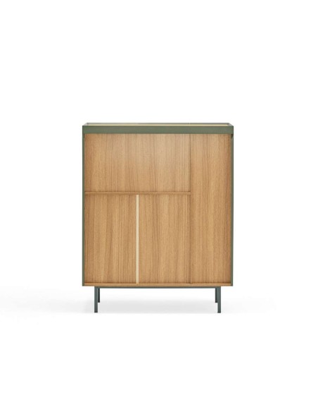 Aparador con Botellero ARISTA 120 cm, Verde Claro - Teulat. Vackart