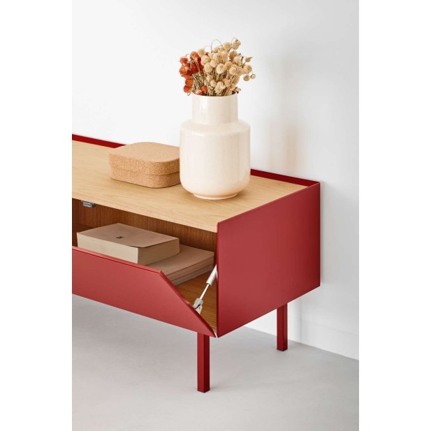 Mueble TV ARISTA 180x40 cm, Burdeos - Teulat. Vackart