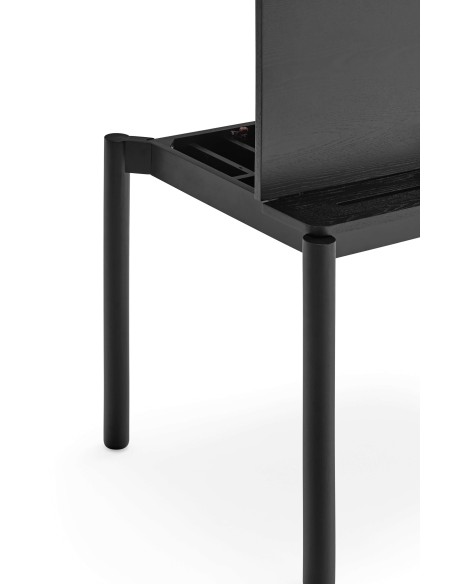 Escritorio ATLAS 130x65 cm, DM / Fresno Negro - Teulat. Vackart