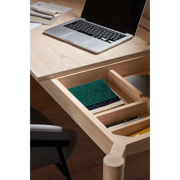 Escritorio ATLAS 130x65 cm DM / Fresno Natural Claro - Teulat. Vackart