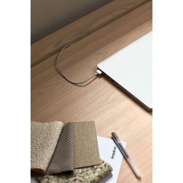 Escritorio ATLAS 130x65 cm DM / Fresno Natural Claro - Teulat. Vackart