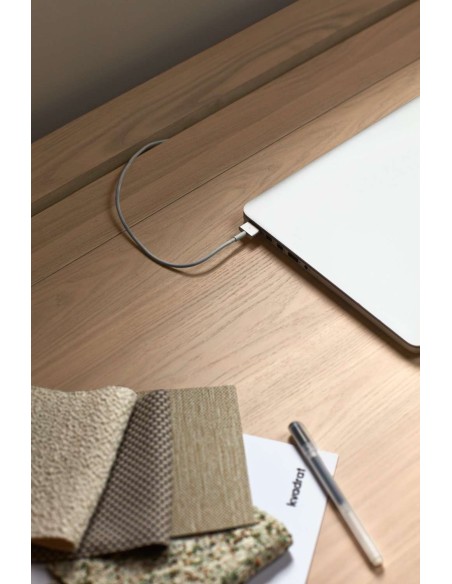 Escritorio ATLAS 130x65 cm DM / Fresno Natural Claro - Teulat. Vackart