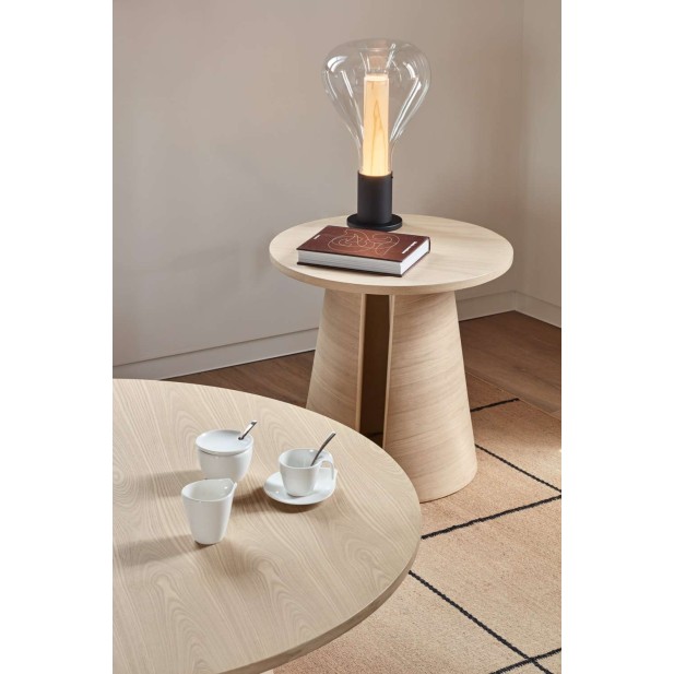 Mesa Auxiliar CEP Ø50 cm, DM / Fresno Natural Claro - Teulat. Vackart