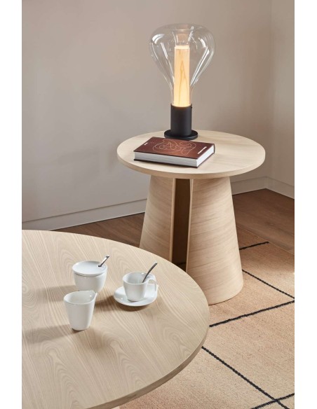 Mesa Auxiliar CEP Ø50 cm, DM / Fresno Natural Claro - Teulat. Vackart