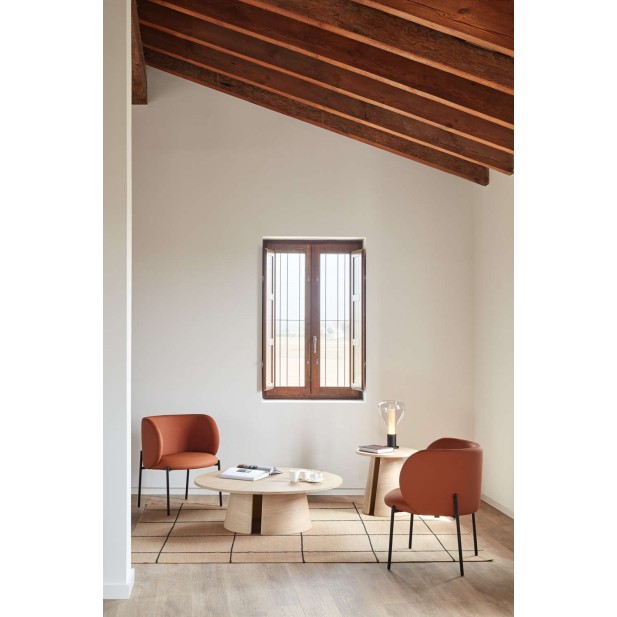 Mesa Auxiliar CEP Ø50 cm, DM / Fresno Natural Claro - Teulat. Vackart