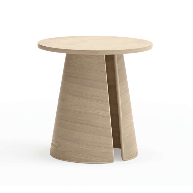 Mesa Auxiliar CEP Ø50 cm, DM / Fresno Natural Claro - Teulat. Vackart