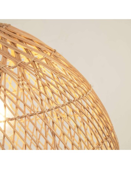 Pantalla lámpara de techo DOMITILA 100% ratán natural Ø 44 cm - Kave Home