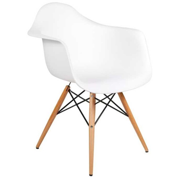 Silla Eames Dimero Blanco Inspiración DAW de Charles & Ray Eames