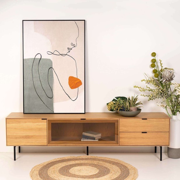 Cuadro SIGTER 80x120 cm, Negro - Vackart