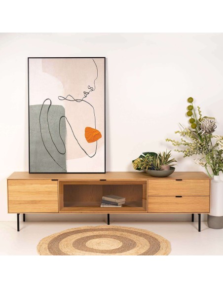 Cuadro SIGTER 80x120 cm, Negro - Vackart