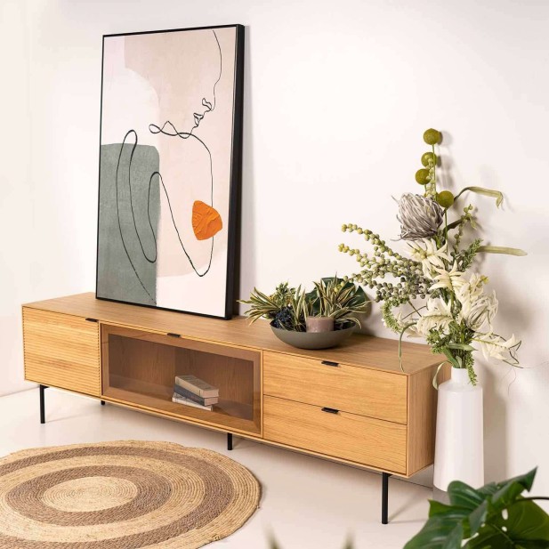 Cuadro SIGTER 80x120 cm, Negro - Vackart