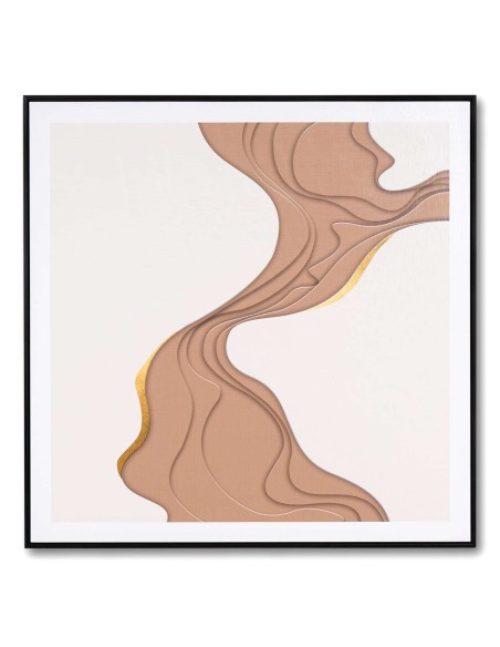 Cuadro KORT II 80x80 cm, Negro - Vackart