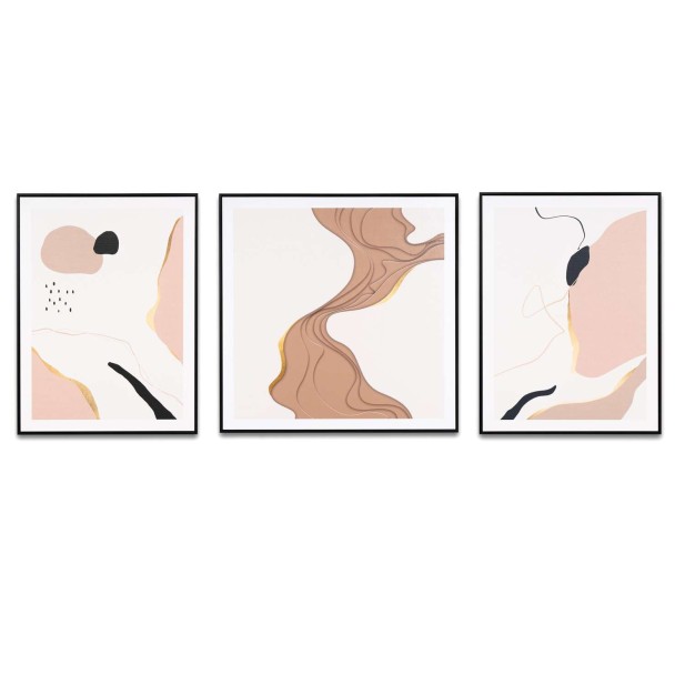 Cuadro KORT II 80x80 cm, Negro - Vackart