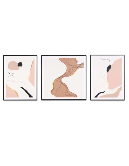 Cuadro KORT II 80x80 cm, Negro - Vackart