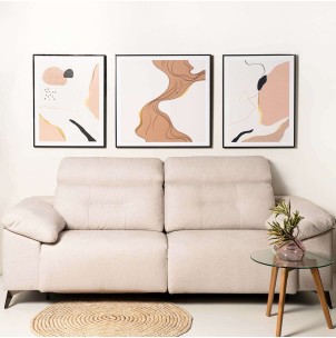 Cuadro KORT III 60x80 cm, Negro - Vackart 2