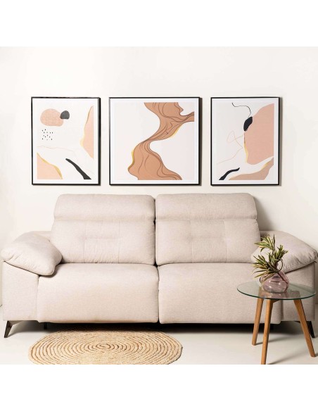 Cuadro KORT III 60x80 cm, Negro - Vackart