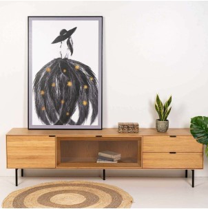 Cuadro FJER 80x120 cm, Negro - Vackart 2