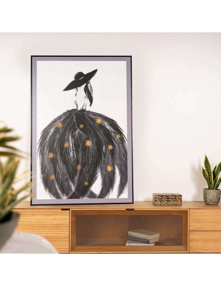 Cuadro FJER 80x120 cm, Negro - Vackart