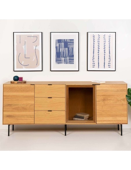 Cuadro HAVTRE III 50x70 cm, Negro - Vackart