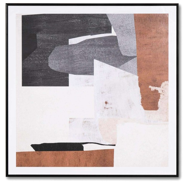 Cuadro TOIEN II 80x80 cm, Negro - Vackart