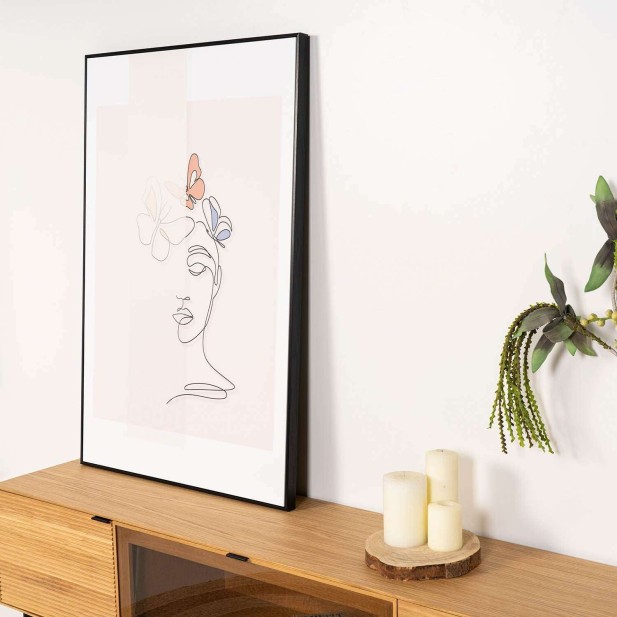 Cuadro SOMMERFUGL 80x120 cm, Negro - Vackart Cuadro SOMMERFUGL 80x120 cm, Negro - Vackart