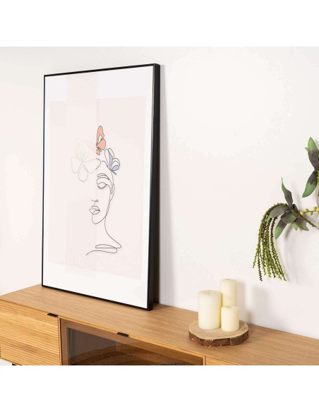 Cuadro SOMMERFUGL 80x120 cm, Negro - Vackart