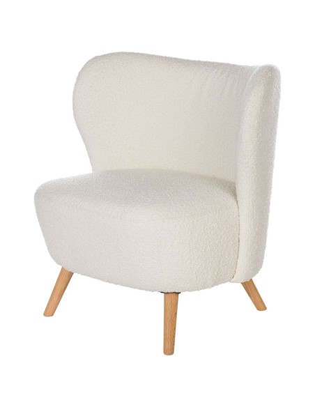 Butaca TÅGET, Textil Blanco / Madera Natural - Vackart