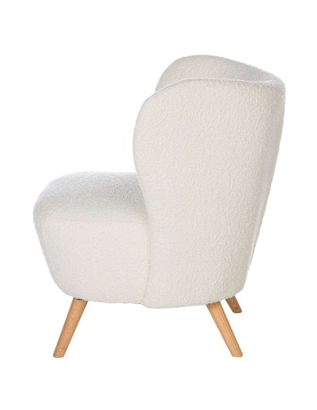 Butaca TÅGET, Textil Blanco / Madera Natural - Vackart