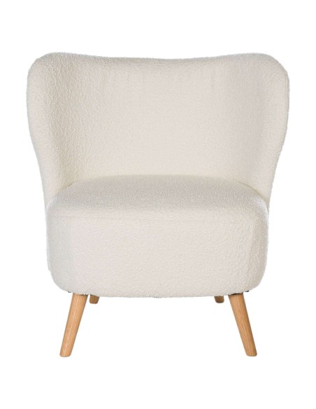 Butaca TÅGET, Textil Blanco / Madera Natural - Vackart