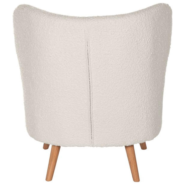 Butaca TÅGET, Textil Blanco / Madera Natural - Vackart Butaca TÅGET, Textil Blanco / Madera Natural - Vackart