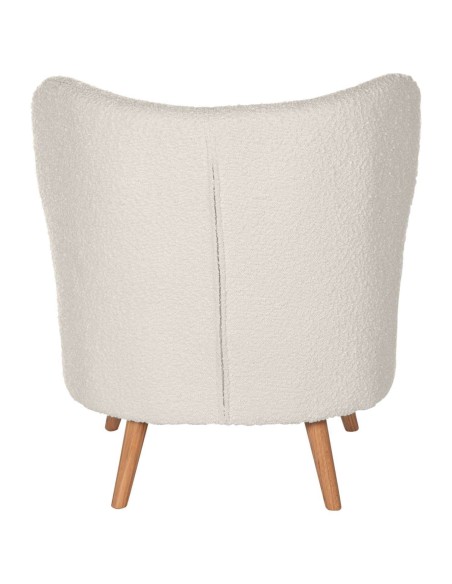 Butaca TÅGET, Textil Blanco / Madera Natural - Vackart