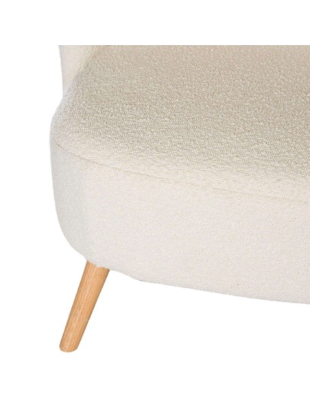 Butaca TÅGET, Textil Blanco / Madera Natural - Vackart